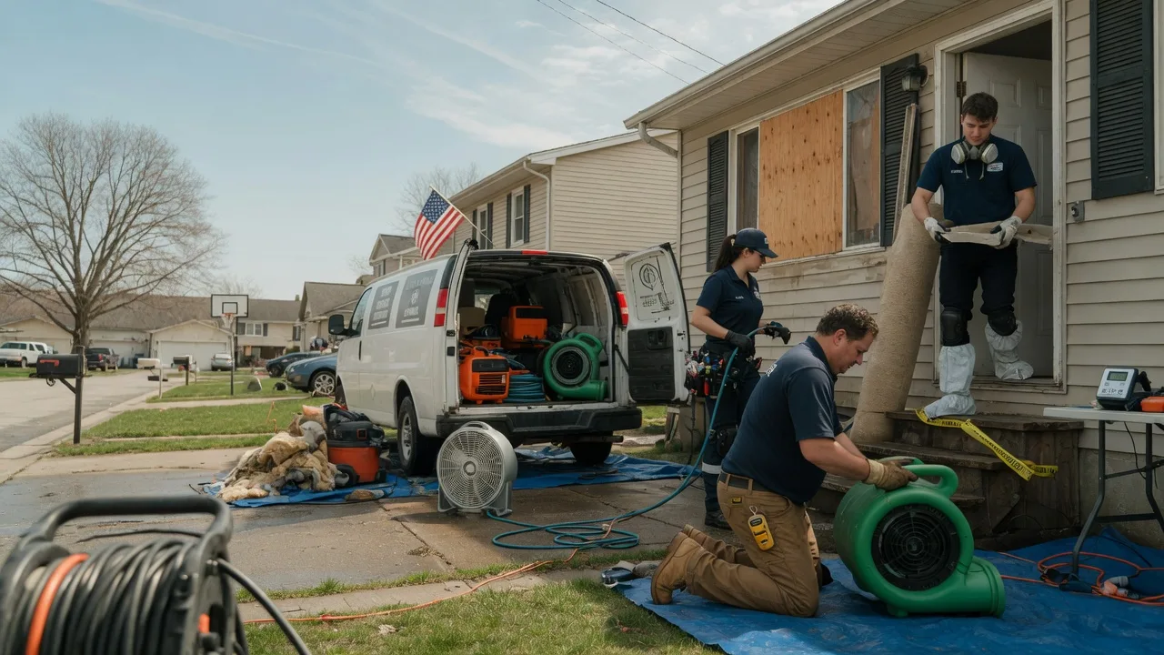 Water Damage Restoration in Gays, IL near me
